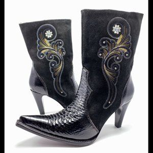 Jar Boots US 9.5 Black High Heel Western Boots